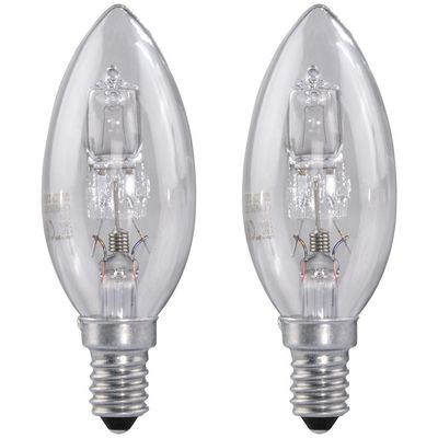 Xavax Halogen-Kerzenlampe 2 Stück, E14, 20W, warmweiß