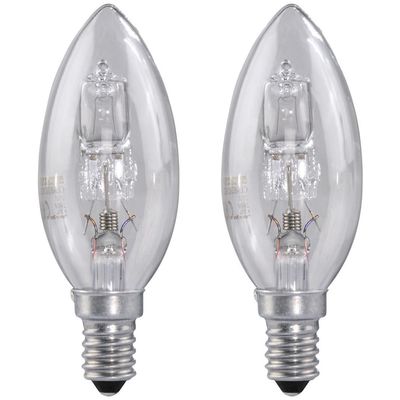 Xavax Halogen-Kerzenlampe 2 Stück, E14, 30W, warmweiß