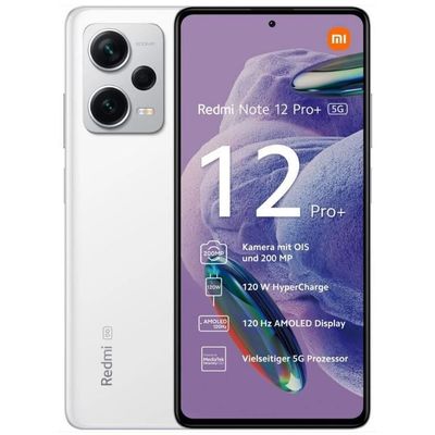 Redmi Note 12 Pro+ 5G Dual-Sim EU Android™ Smartphone in weiß mit 256 GB Speicher