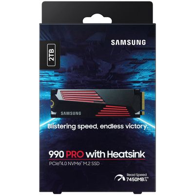 Samsung SSD 990 Pro M.2 mit Heatsink 2TB, Kompatibel mit PlayStation™ 5