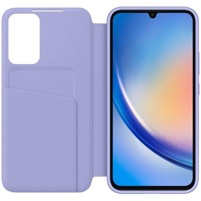 Samsung EF-ZA346 Smart View Wallet Case für Galaxy A34 5G, hellblau
