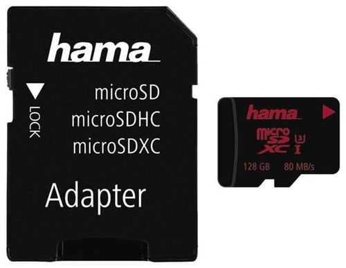 Speed Licht günstig Kaufen-Hama 181000 microSDXC Class 3 UHS-I 128GB inkl. Adpater. Hama 181000 microSDXC Class 3 UHS-I 128GB inkl. Adpater <![CDATA[Hama microSDXC 128GB UHS Speed Class 3 UHS-I 80MB/s + Adapter/Mobile * ermöglicht perfekte, hochauflösende 4K-Video-Aufnahmen mit e