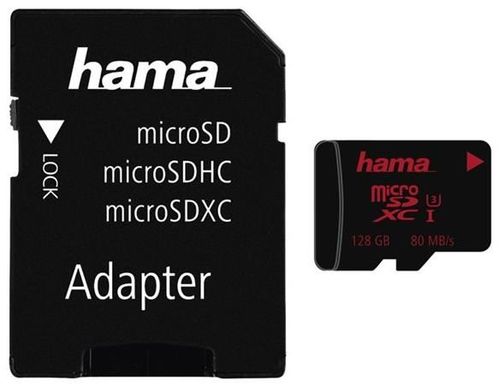 Speed Licht günstig Kaufen-Hama 181002 microSDXC Class 3 UHS-I 128GB inkl. Adpater. Hama 181002 microSDXC Class 3 UHS-I 128GB inkl. Adpater <![CDATA[Hama microSDXC 128GB UHS Speed Class 3 UHS-I 80MB/s + Adapter/Foto * ermöglicht perfekte, hochauflösende 4K-Video-Aufnahmen mit ein