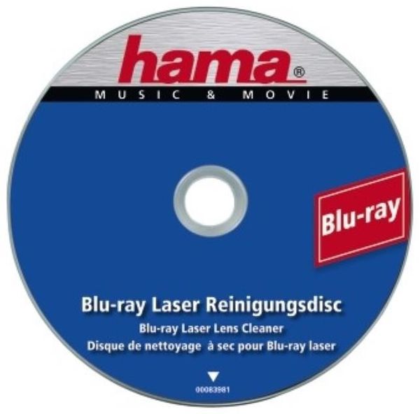 Laser Reinigungsdisc günstig Kaufen-Hama Blu-ray Laser Lens Cleaner. Hama Blu-ray Laser Lens Cleaner <![CDATA[* Blu-ray Reinigungsdisc zur schonenden Reinigung der Laseroptik im Blu-ray-Player oder der PS 3 * 3 Mikrobürsten beseitigen Schmutzpartikel, die die Wiedergabequalität der Bild- 