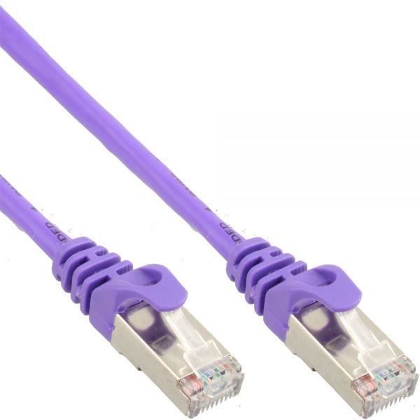 Twisted günstig Kaufen-InLine 72522P Patchkabel RJ45-Stecker auf RJ45-Stecker SF/UTP Cat.5e purple 0.25m. InLine 72522P Patchkabel RJ45-Stecker auf RJ45-Stecker SF/UTP Cat.5e purple 0.25m <![CDATA[InLine Patchkabel, SF/UTP, Cat.5e, purple, 0,25m Twisted-Pair-Netzwerkkabel der K