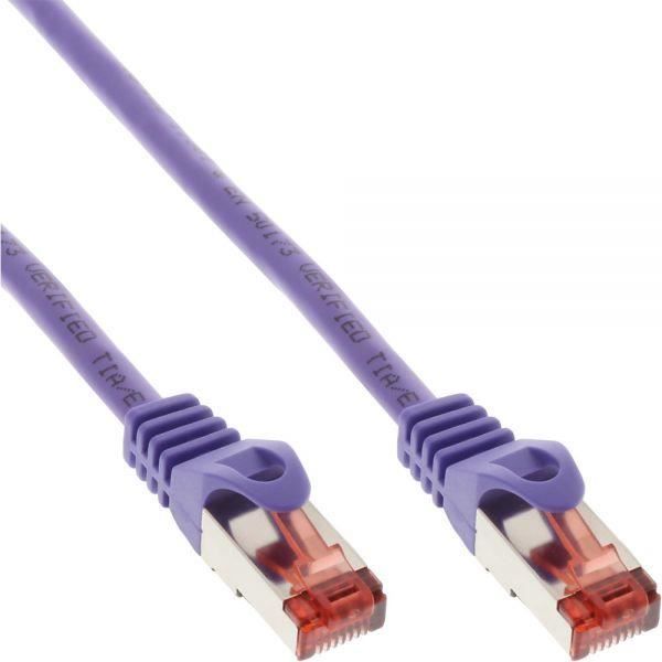 InLine 76450P günstig Kaufen-InLine 76450P Patchkabel RJ45-Stecker auf RJ45-Stecker S/FTP Cat.6 purple 0.5m. InLine 76450P Patchkabel RJ45-Stecker auf RJ45-Stecker S/FTP Cat.6 purple 0.5m <![CDATA[InLine Patchkabel, S/FTP (PiMf), Cat.6, 250MHz, PVC, Kupfer, purple, 0,5m Twisted-Pair-