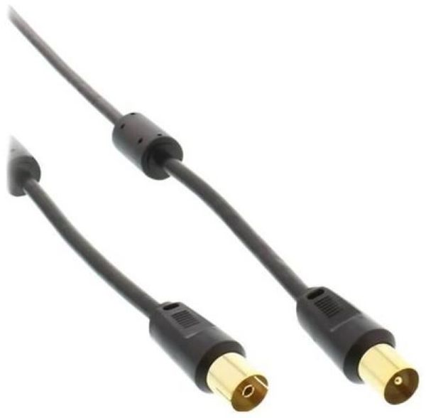 Antennen Kabel günstig Kaufen-InLine 69402P Antennenkabel 2x geschirmt mit Filter >85dB 2m schwarz. InLine 69402P Antennenkabel 2x geschirmt mit Filter >85dB 2m schwarz . 
