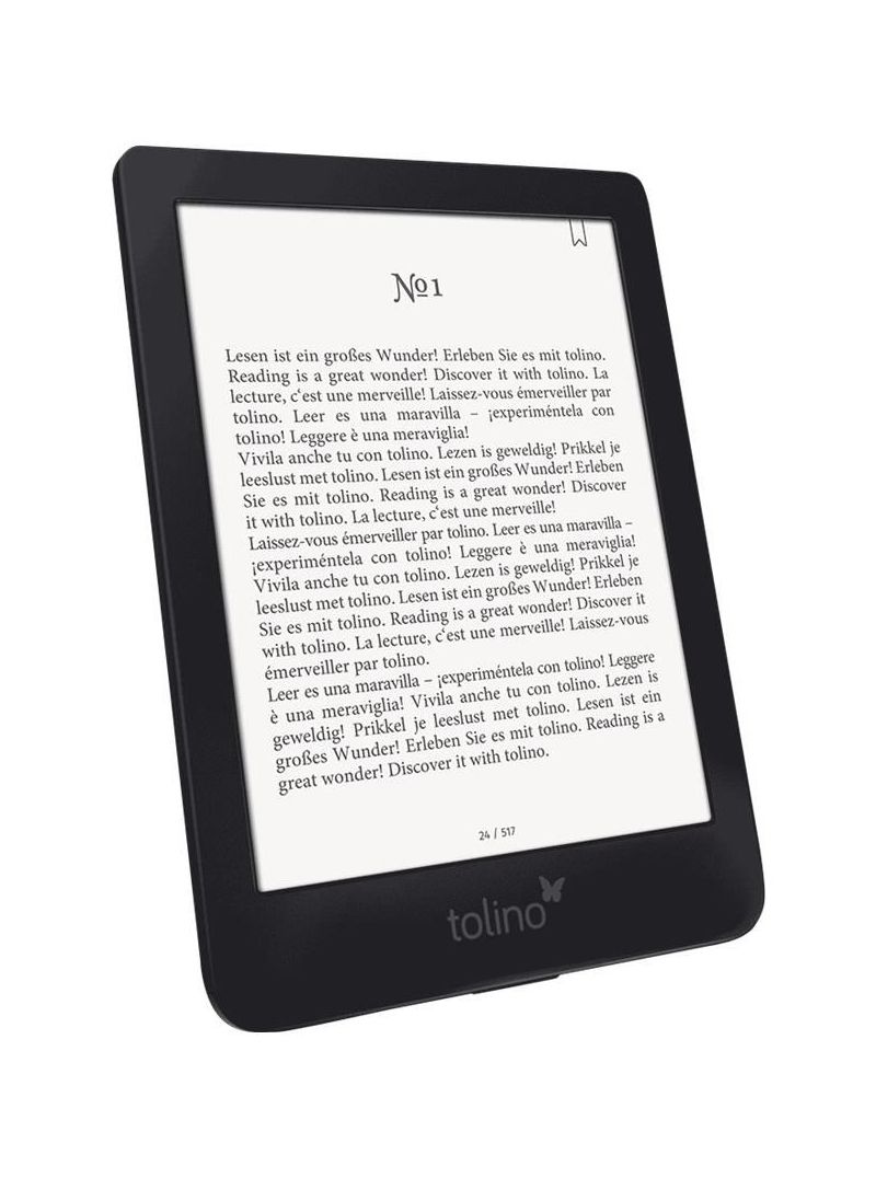 Tolino Shine 3 - eBook-Reader - 8GB - 15,2 cm (6) einfarbig E Ink Carta (1072 x 1448) - Touchscreen - Wi-Fi (4016621126872)