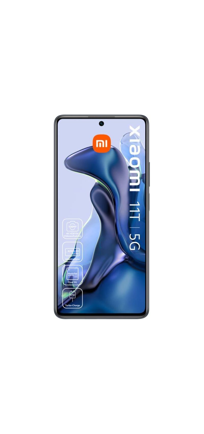 Xiaomi 11T - 5G Smartphone - Dual-SIM - RAM 8 GB / 128 GB - OLED-Display - 6.67 - 2400 x 1080 Pixel (120 Hz) - Triple-Kamera 108 MP, 8 MP, 5 MP - front camera 16 MP - Gray Meteorite
