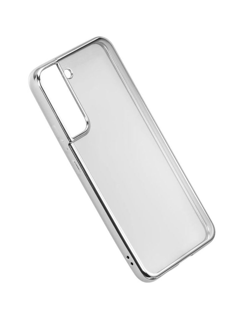 Hama Cover günstig Kaufen-Hama Cover Clear&Chrome für Galaxy S22+ (5G), Silber. Hama Cover Clear&Chrome für Galaxy S22+ (5G), Silber . 