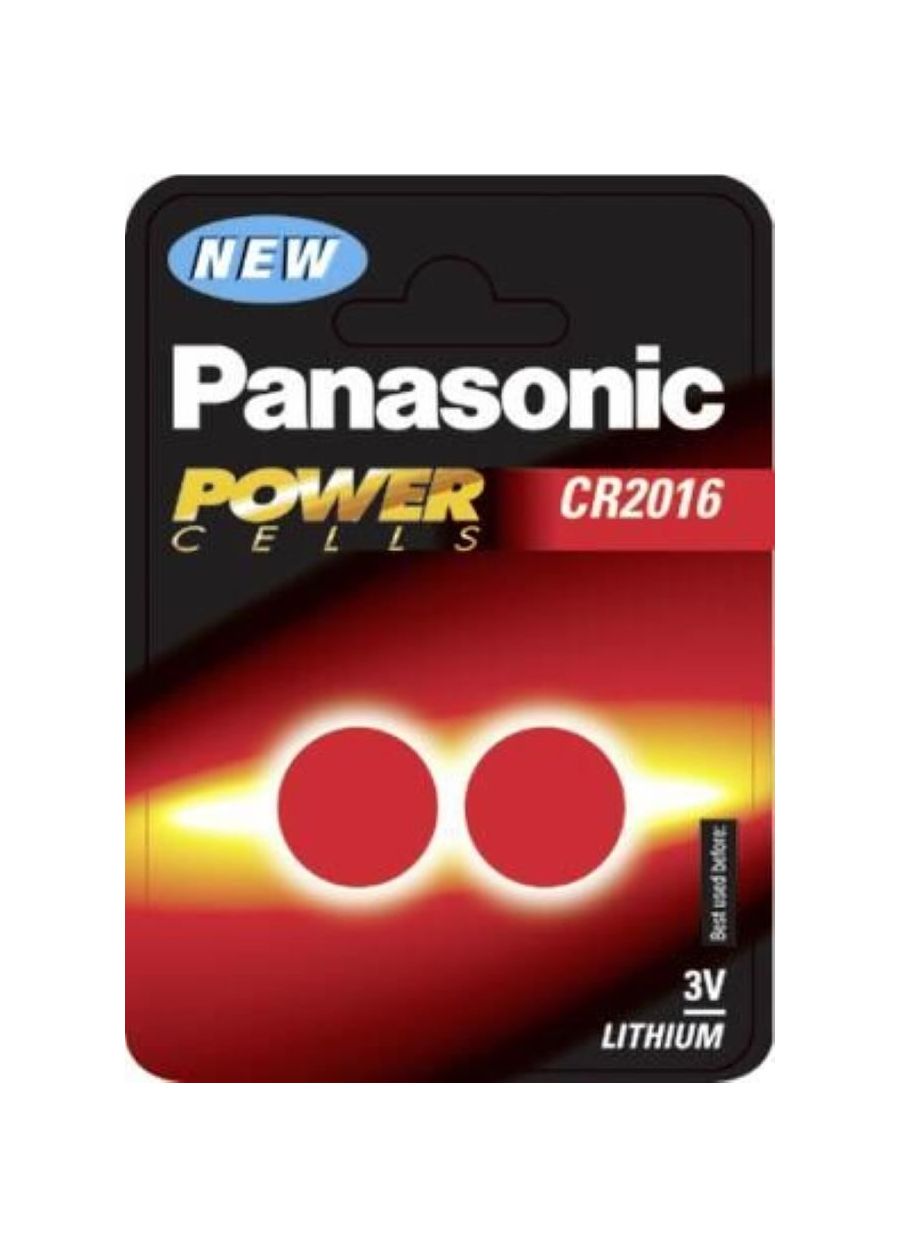 Panasonic Batterie Lithium, Knopfzelle, CR2016, 3V Electronics, Lithium Power 2 Stück
