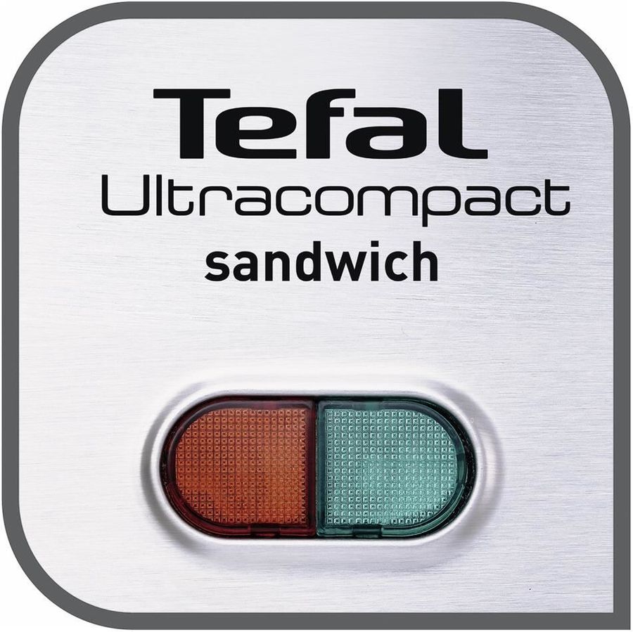 Tefal SM 1552 Ultracompact - Sandwichmaker - 700 W - Edelstahl/Schwarz (SM1552)