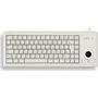 CHERRY G84-4400 Compact-Keyboard hellgrau mit Trackball Layout US-Englisch mit EURO Symbol