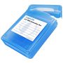 LogiLink Festplatten Schutz-Box für 1x 3,5" HDD, blau