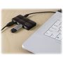 Belkin Mobile USB-Hub 7x USB2.0, Anschluss per USB2.0 A-Stecker, schwarz