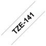 Brother TZE-141 Laminiertes Band schwarz auf transparent 8m x 18mm