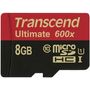 Transcend Ultimate microSDHC Class 10 UHS-I 600x 8GB inkl. Adapter