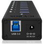 ICY BOX IB-AC618 USB3.0 USB Hub 7 Port mit USB Ladeport