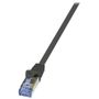 LogiLink CQ4033S PrimeLine CAT 7 Patchkabel / Cat 6 Stecker 1.00 m Cat 7 Kabel / Cat 6a Stecker S/FTP  schwarz