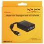 DeLOCK 65256 Adapter miniDisplayPort auf VGA 0.12 m schwarz