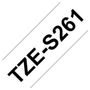 Brother TZE-S261 Laminiertes Band 36mm schwarz auf weiß