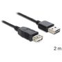 DeLOCK 83371 Verlängerungskabel EASY USB A auf USB A 2.00 m schwarz