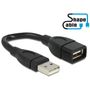 DeLOCK 83497 Kabel USB-A auf USB-A ShapeCable 0.15 m schwarz