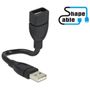 DeLOCK 83497 Kabel USB-A auf USB-A ShapeCable 0.15 m schwarz
