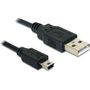 DeLOCK 82273 Kabel USB-A auf USB mini 1.00 m schwarz