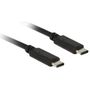 DeLOCK 83672 Kabel USB-C auf USB-C 0.50 m schwarz