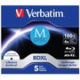 Verbatim M-Disc 4x BD-R Blu-Ray 100GB  5er Pack bedruckbar
