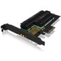 ICY BOX IB-PCI215M2-HSL PCIex4 Adapter für 2x M.2 SSD inkl. Heatsink