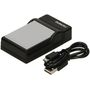 Duracell Ladegerät mit USB Kabel für DR9686/Li-50B/Pentax D-Li92