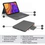 Logitech Folio Touch mit Trackpad und Smart Connector für iPad Air (4. Gen) grau