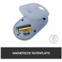 Logitech M350 Pebble Wireless Maus blau / grau