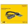 DeLOCK 90411 PCIe Serieal Controller 1x DB62 Buchse, DB62 Stecker / 8x Seriell RS-232 DB9