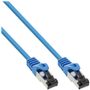 InLine 78803B Cat.8.1 Patchkabel S/FTP (PiMf) 3m blau 3.00 m Cat 8.1 Kabel / Cat 6a Stecker S/FTP  blau