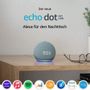 Amazon Echo Dot (4. Gen.) mit Uhr Blaugrau