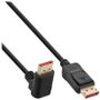 InLine 17151O DisplayPort 1.4 Kabel 1.00 m 90° gewinkelter Stecker  schwarz