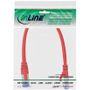 InLine 76821R Patchkabel 0.25 m Cat 6a S/FTP  rot