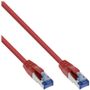 InLine 76821R Patchkabel 0.25 m Cat 6a S/FTP  rot