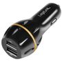 LogiLink PA0201 USB Car Charger 2 Port, QC3, black
