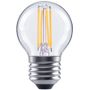 Xavax LED-Filament E27, 470lm ersetzt 40W, Tropfenlampe, Warmweiß, klar