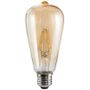 Xavax LED-Filament E27, 400lm ersetzt 35W, Vintagelampe, Warmweiß, amber