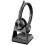 Poly Savi 7320-M Office Stereo Ultra-Secure DECT Headset mit Military level FIPS Noise Cancelling Mikro