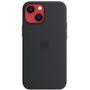 Apple Silikon Case MM223ZM/A für iPhone 13 mini mit MagSafe mitternacht