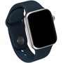 Apple Watch Series SE 44mm Aluminium/Silber Sportband, Flouroelastomer, abyss blue