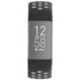 Hama Sportarmband für Fitbit Charge 3/4, atmungsaktiv, unive rsal, Schwarz/Grau