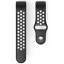 Hama Sportarmband für Fitbit Charge 3/4, atmungsaktiv, unive rsal, Schwarz/Grau