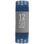 Hama Sportarmband für Fitbit Charge 3/4, atmungsaktiv, unive rsal, Blau/Grau